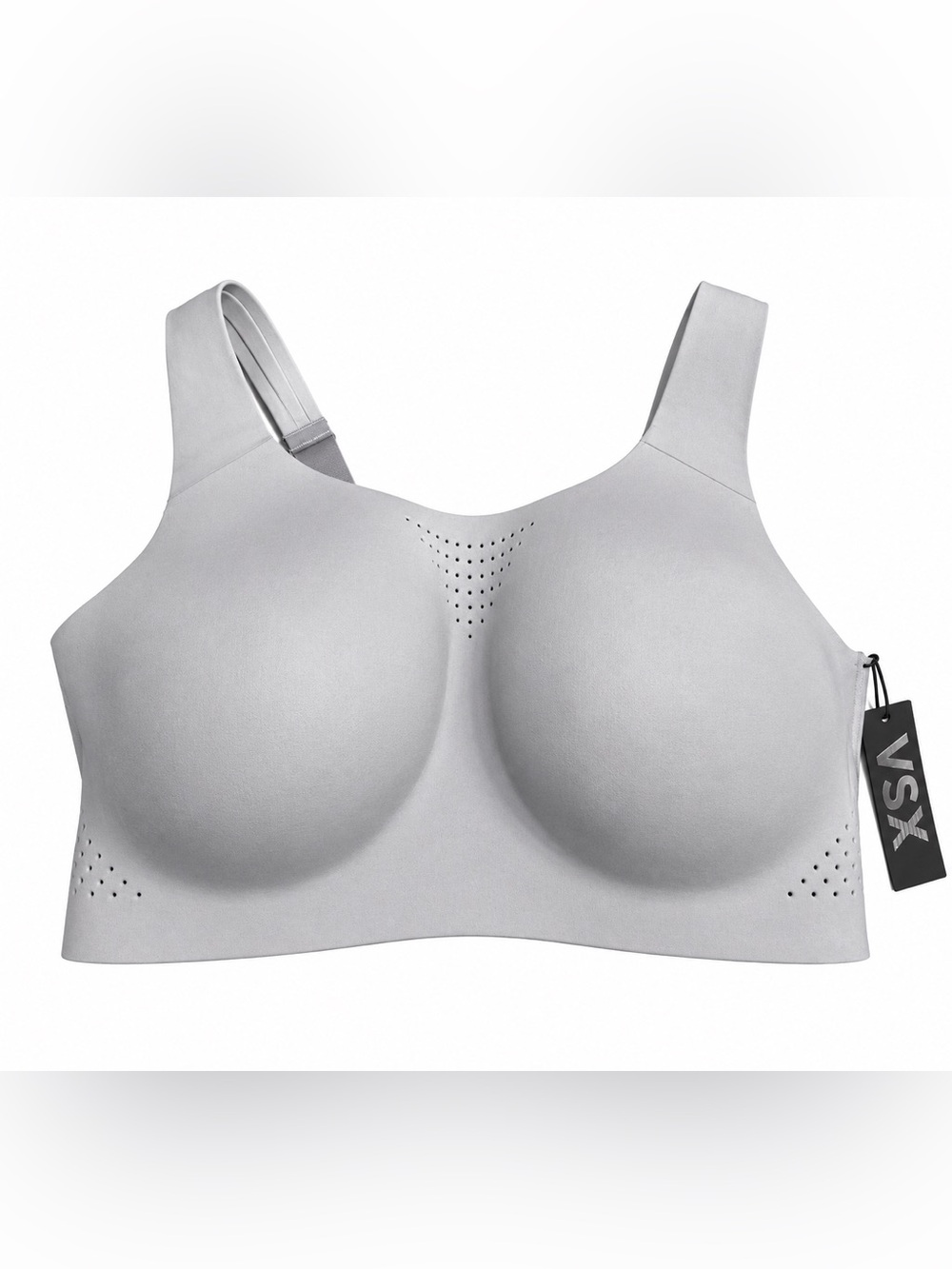 Victoria's Secret Light Gray Featherweight Max Support Sports Bra 34DDD